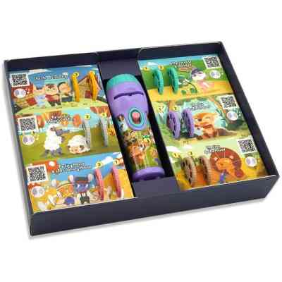 Интерактивная игрушка Ambo Funtamin Набор аудиосказок с проектором 6 сказок (AF6339ST-GB) Винница