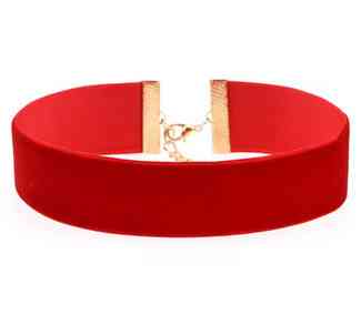 Чокер широкий красный Киев