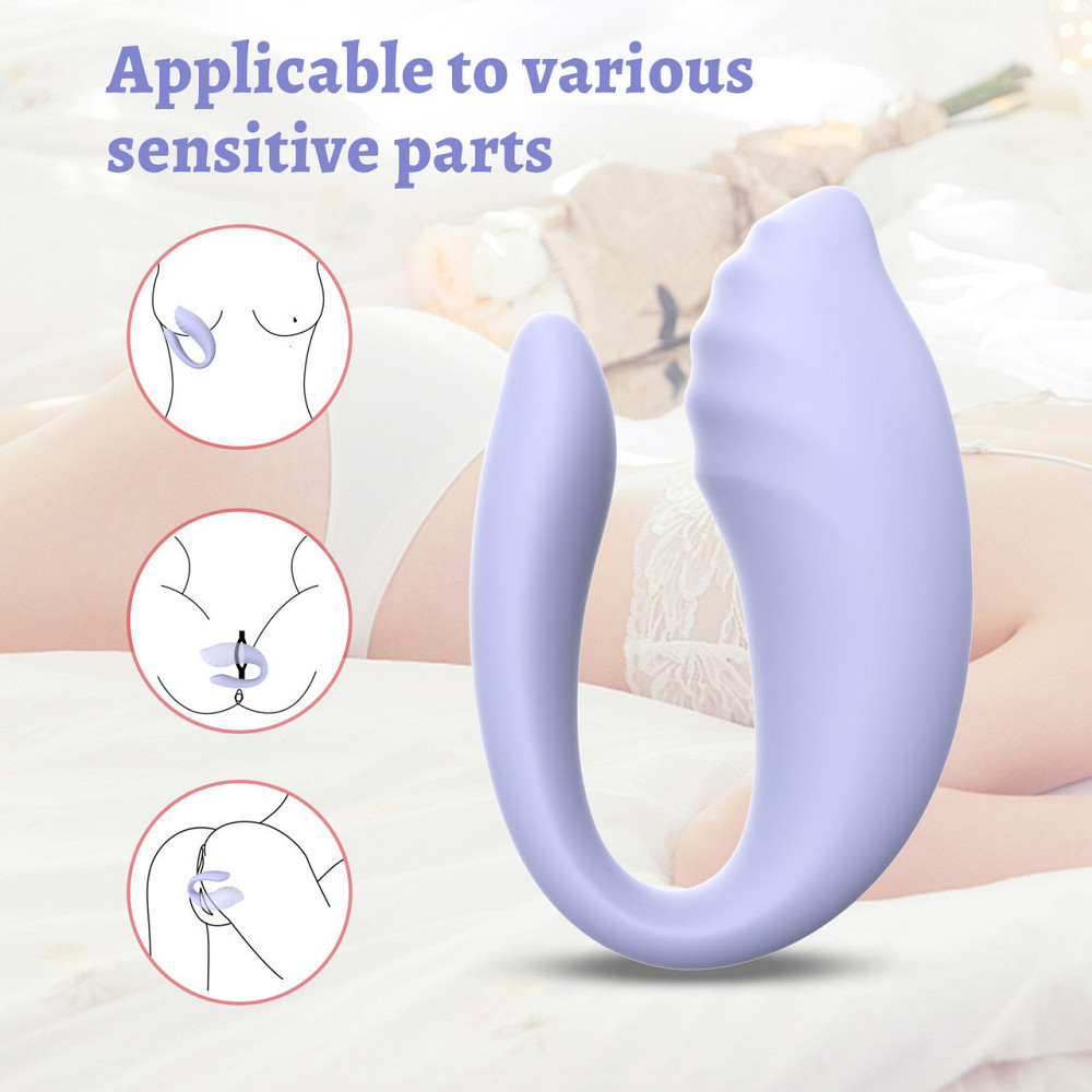 Вибратор для пар Every Night Toys Cosima с дистанционным управлением, лавандовый, 10 режимов Sex Aura Киев - изображение 3