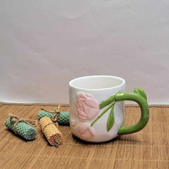 Чашка Півонія 440 мл рожевий Вінниця - фото 3