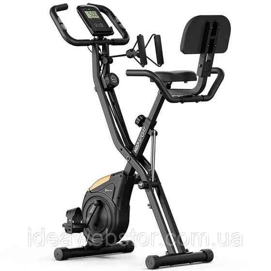 Велотренажер Hop-Sport HS-3030X Apeks X-Bike чорно-золотистий Київ