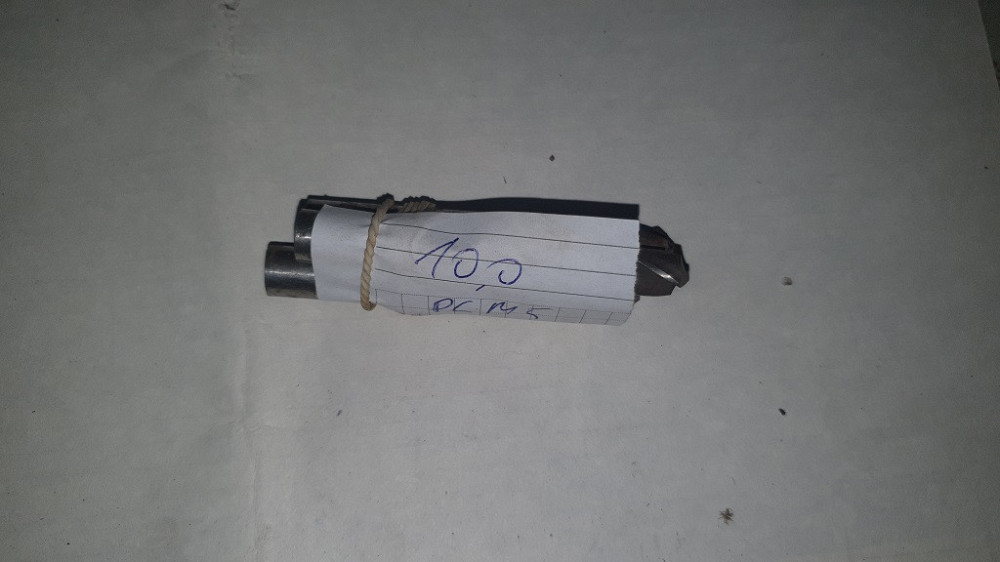 Сверло с цилиндрическим хвостовиком укороченное 10.0 мм. Р6М5. СССР. Харьков - изображение 1