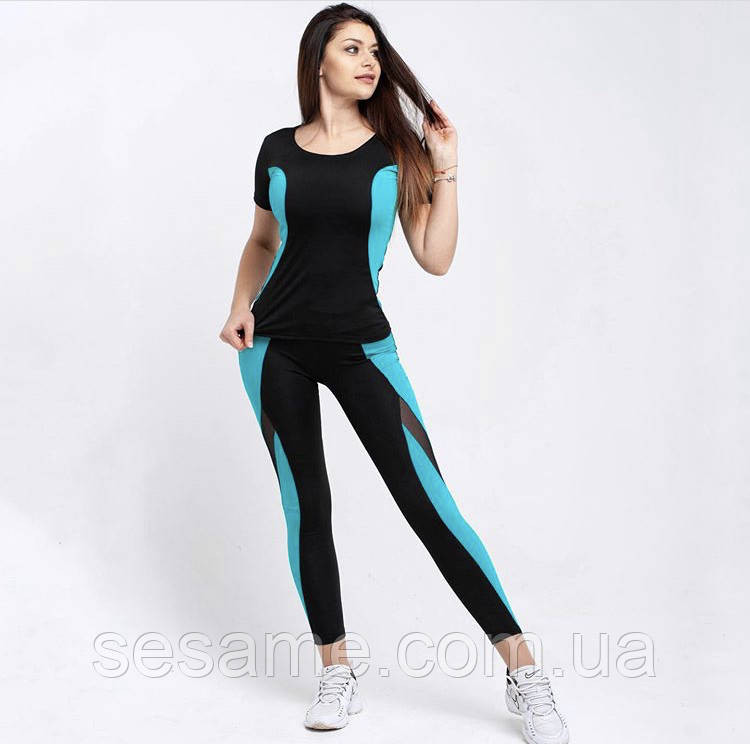 Комфортный тренировочный костюм для фитнеса лосины и топ Харьков - изображение 1