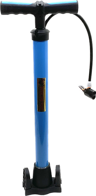 Насос пластиковий ручний 59 см із голкою для накачування м'ячів Синій (C 44607) Чернігів - фото 1