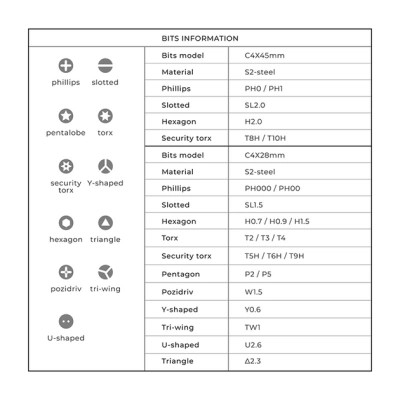 Отвертка аккумуляторная Xiaomi HOTO Precision Screwdriver Kit Pro (QWLSD012) Винница - изображение 6