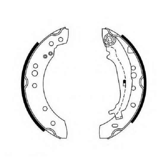 Гальмівні колодки Bosch барабанні задні MITSUBISHI Colt (Z3 A) — 09 0986487746 Харків