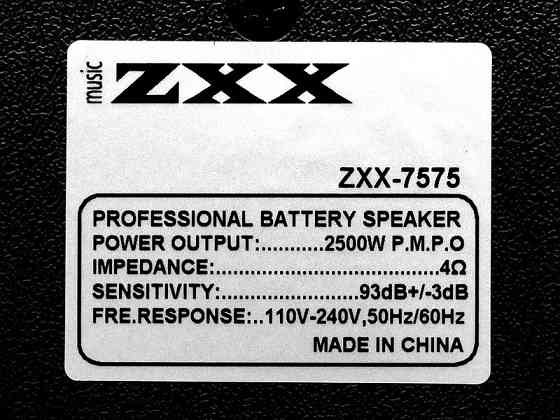 Акустична переносна колонка ZXX-7575/8163 60Вт 12" 80х39х33см USB/SD/FM/BT/TWS/2MIC (1) Київ