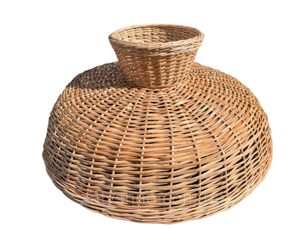 Люстра плетена широка кругла з лози Київ - фото 5