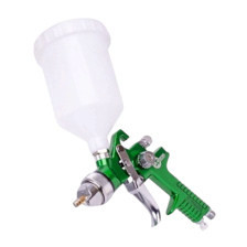 Пістолет фарбувальний HVLP d-1.3 з верх. пласт. бачком 600мл, зелений Мукачево - фото 1