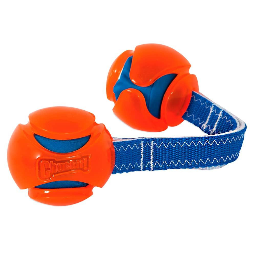 М'ячики з ременем Chuckit! HydroSqueeze Duo Tug іграшка для великих собак, розмір L Вінниця - фото 3