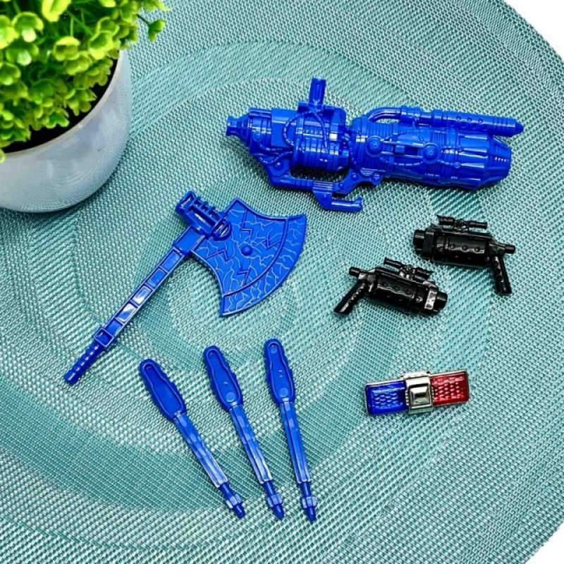 Робот-трансформер машинка 24см з аксесуарами Біло-синій (JJ707A-B-C) Чернігів - фото 9