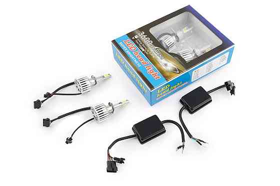 Лампи діодні автомобільні H1 (пара) (два кристали, примус. охолодження) (аналог ксенону) Мукачево