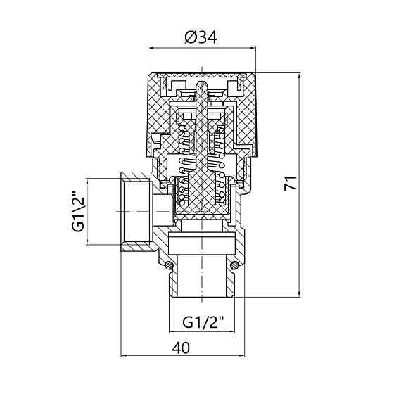Запобіжний клапан Thermo Alliance Standart 1/2" ВН 6 барів TAS2446 Київ