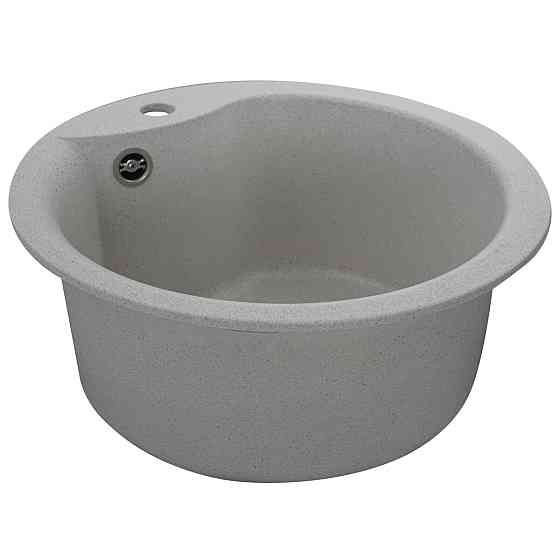 VALESO Гранітна мийка для кухні VALESO TURAS 480 матова Біла в крапку Коломия