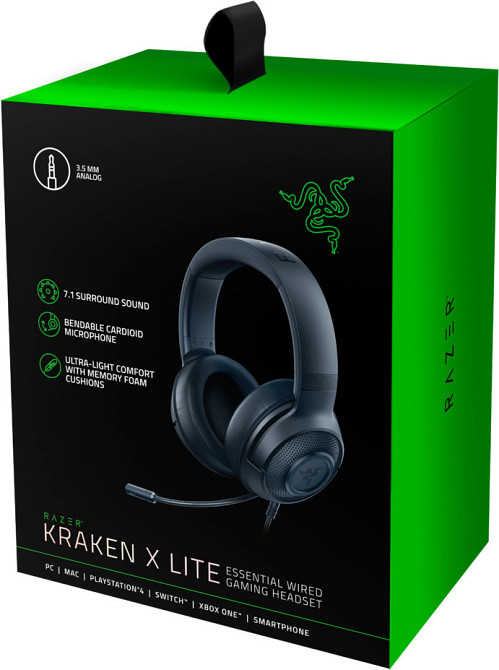 Гарнітура Razer Kraken X Lite Black (RZ04-02950100-R381) Чорний Харьков - изображение 3