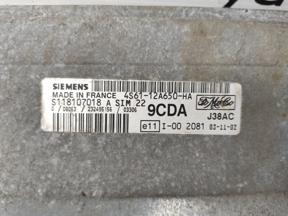 Блок керування двигуном Ford Fusion 1.4 бензин 2002-2005 (4S61-12A650-HA) Ковель - фото 3