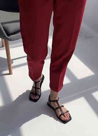 Zemira Босоніжки жіночі чорні літні шкіряні ZEMIRA 05200/1 з квадратним носком / Стильні босоні Коломия