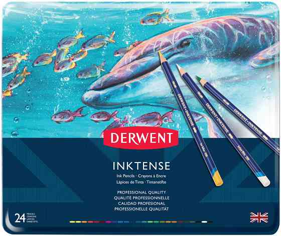 Чернильные карандаши Inktense 24кол Derwent Киев