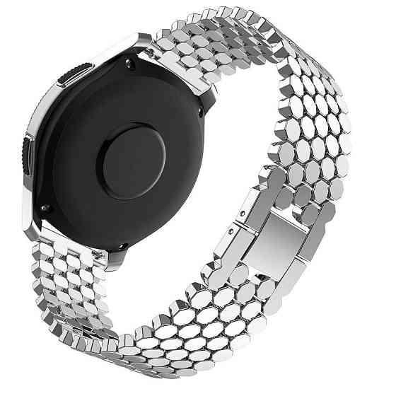 Браслет металлический для часов Besta Honey Silver (20 мм) Серебристый Киев