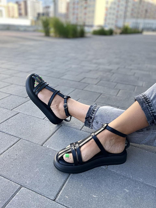 PGV Босоніжки жіночі PGV 1240 чорні (літо, шкіра натуральна) (5141) 36-39 Коломыя - изображение 3