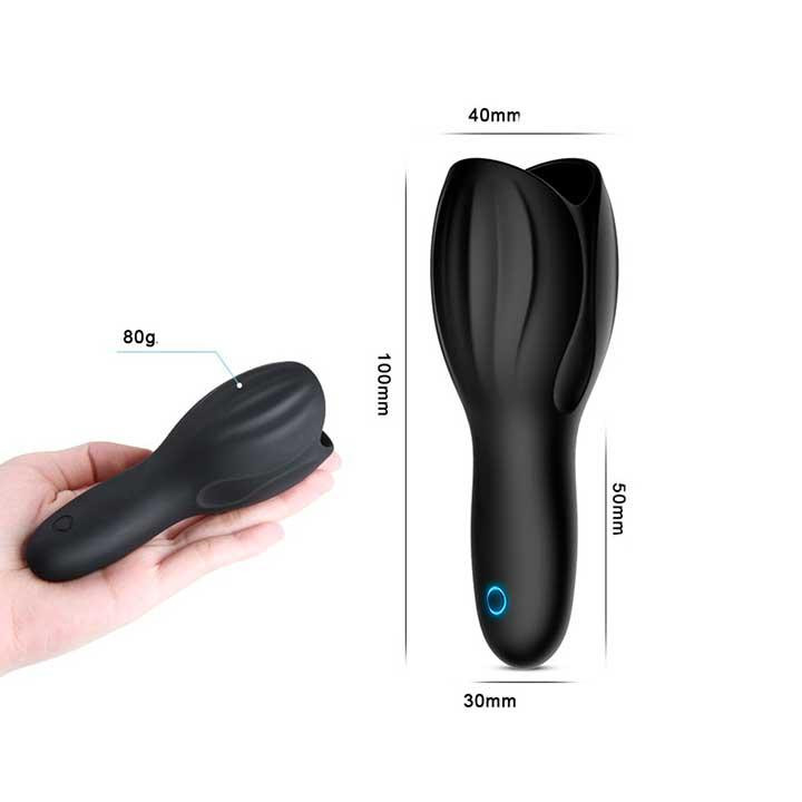 Автоматический мастурбатор для головки члена Glans - Черный - 10*4 см Винница - изображение 4