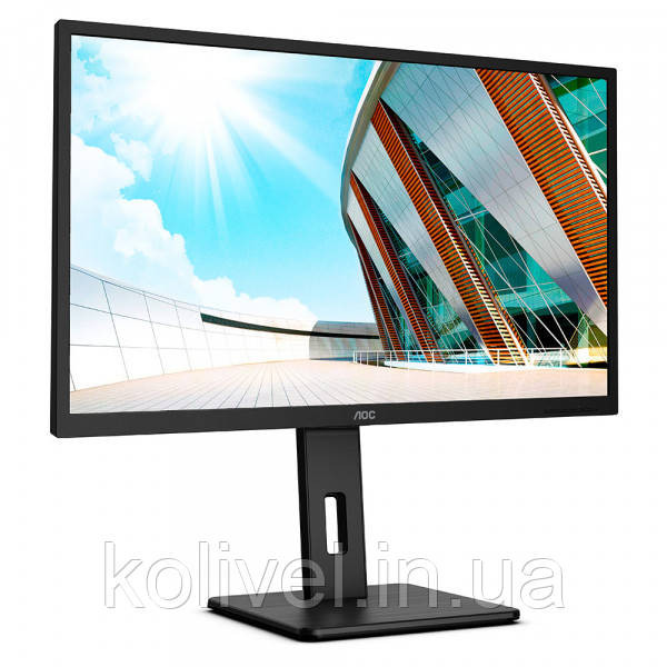 TFT 31.5" AOC Q32P2CA, IPS, QHD, 75Гц, 4мс, DP, HDMIx 2, USB hub, USB-C, HAS, Pivot, колонки, чорний (Q32P2CA) Київ - фото 2
