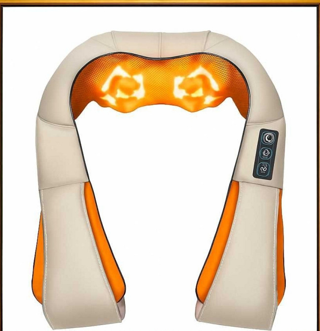 АКЦІЯ Масажер для шиї з підігрівом Neck Kneading Воротниковый массажер. Харків - фото 7