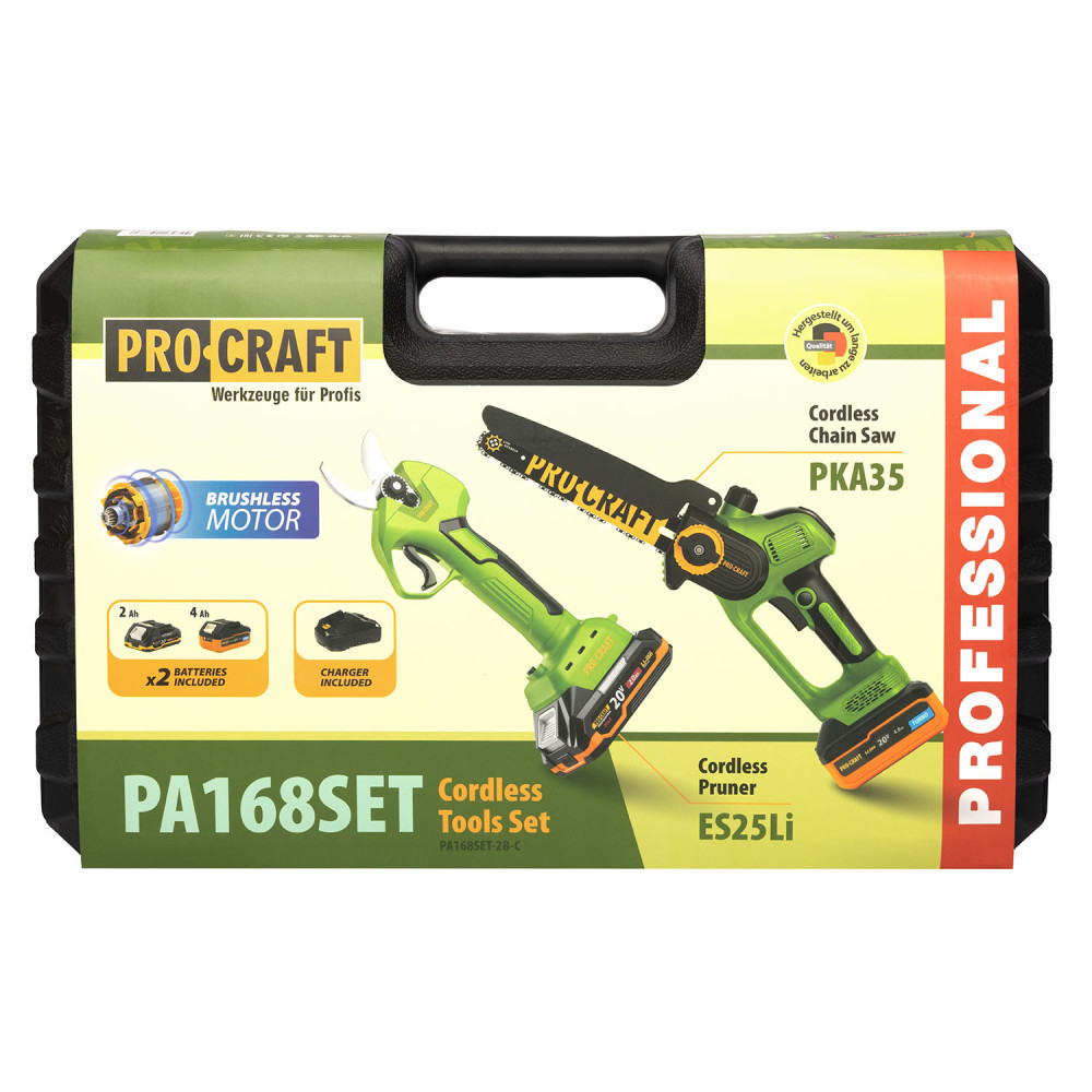 Набор сокатор и мини пилка Procraft PA-168 SET, Пилочка и секатор на аккумуляторе 2 АКБ 20 В бесщеточный двигатель Львов - изображение 7
