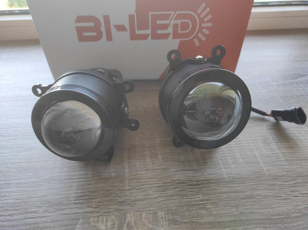 Протитуманні фари LED лінза універсальна 3,5 дюйма 90 мм туманка 60 ватт біла (один режим) Харків - фото 5