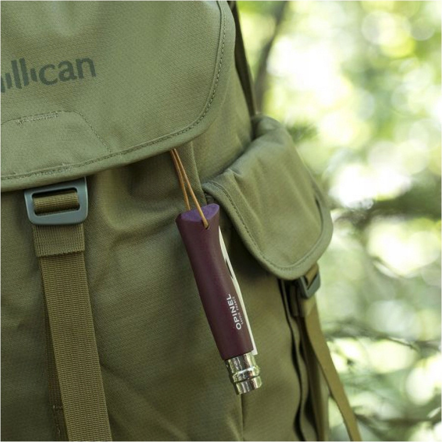 Туристичний Складаний Ніж з мотузкою Opinel No.8 "Trekking" Burgundy (002213) Нержавіюча сталь Нововолинськ - фото 5