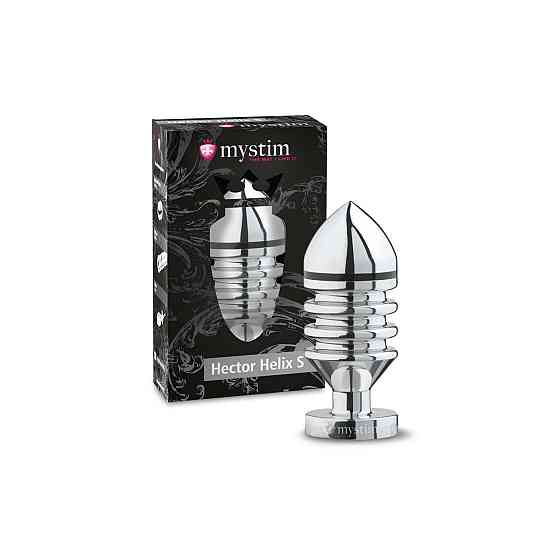 Металлическая анальная пробка Mystim Hector Helix S для электростимулятора, диаметр 4см Sex Aura Киев