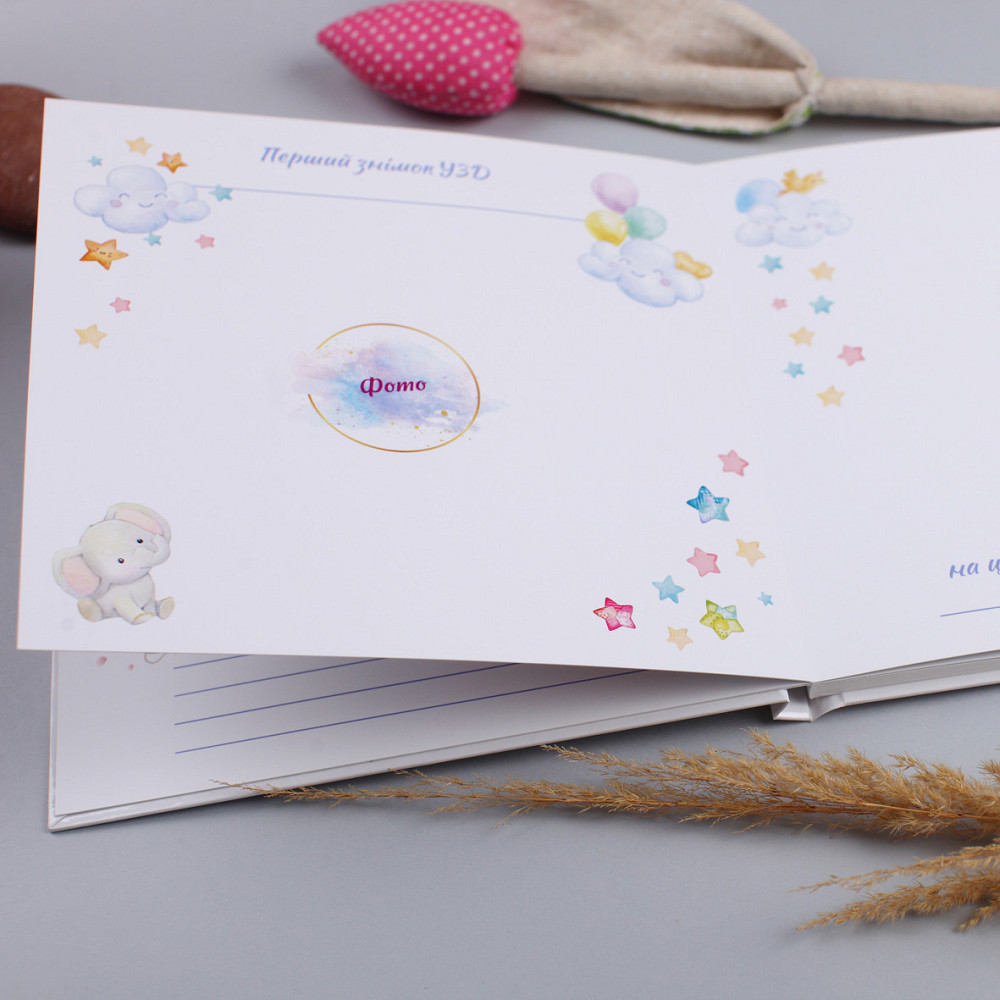 Дитячий альбом у велюровій обкладинці  fotobook-0005 Синій Тернополь - изображение 3