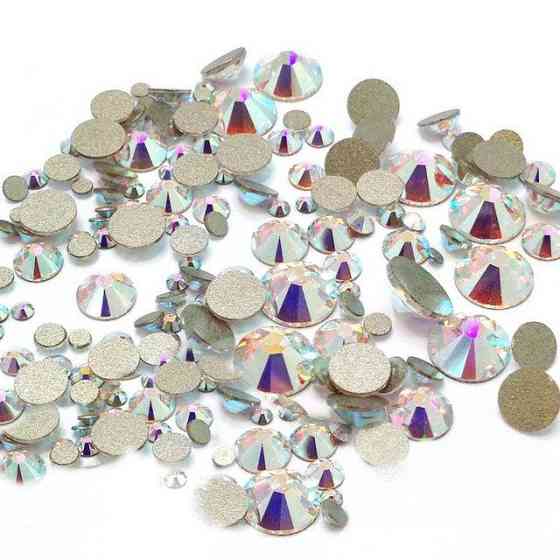 Стразы Swarovski crystal ,АВ радужные ассорти - микс разные размеры (1400 шт) Киев