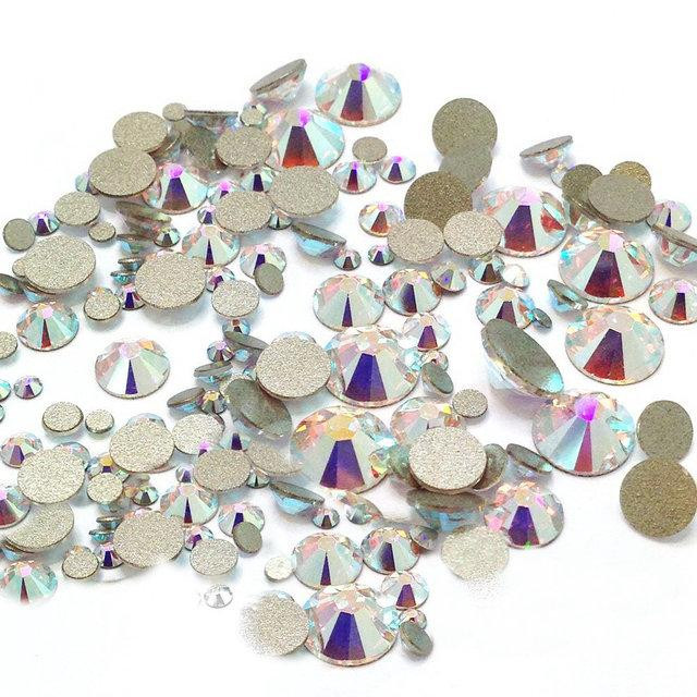 Стразы Swarovski crystal ,АВ радужные ассорти - микс разные размеры (1400 шт) Киев - изображение 1
