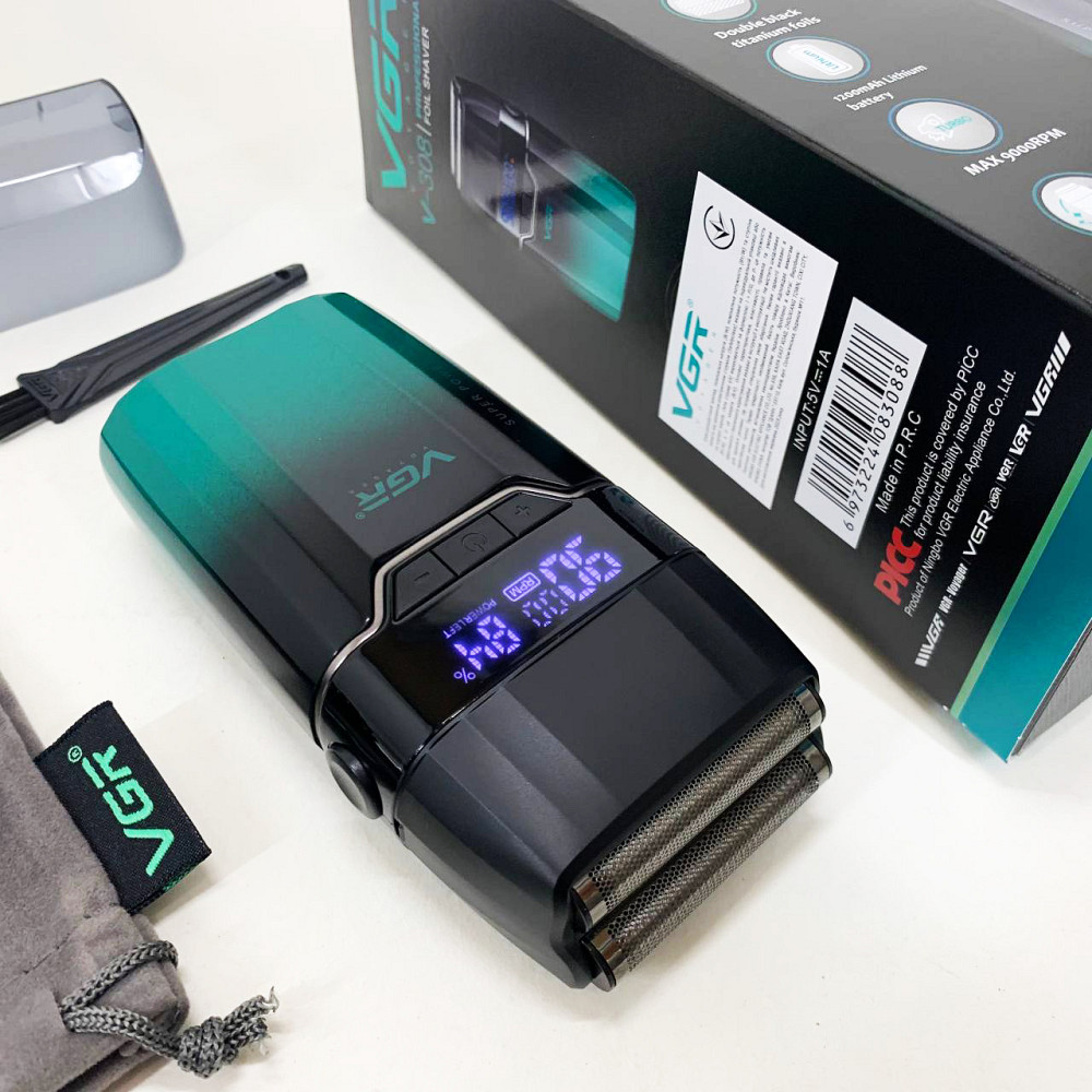 Електробритва-шейвер чоловіча VGR V-308, Електрична бритва джемей акумуляторна, Портативна бритва ES-98 Львів - фото 6