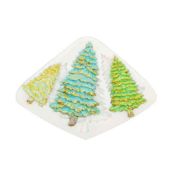 Молд силиконовый Елка 121 на 88 мм серый Киев