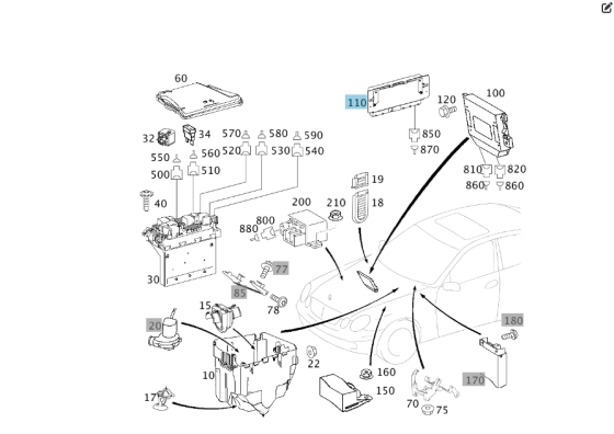 Mercedes-Benz  A2115405945 Блок керування ESP+PML E-class W211 E-class S211 Одеса