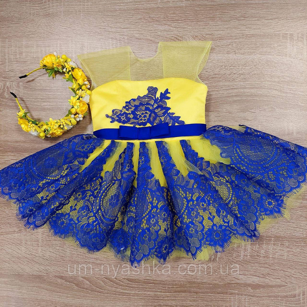 Жовта святкова сукня в патріотичних кольорах Кривой Рог - изображение 8