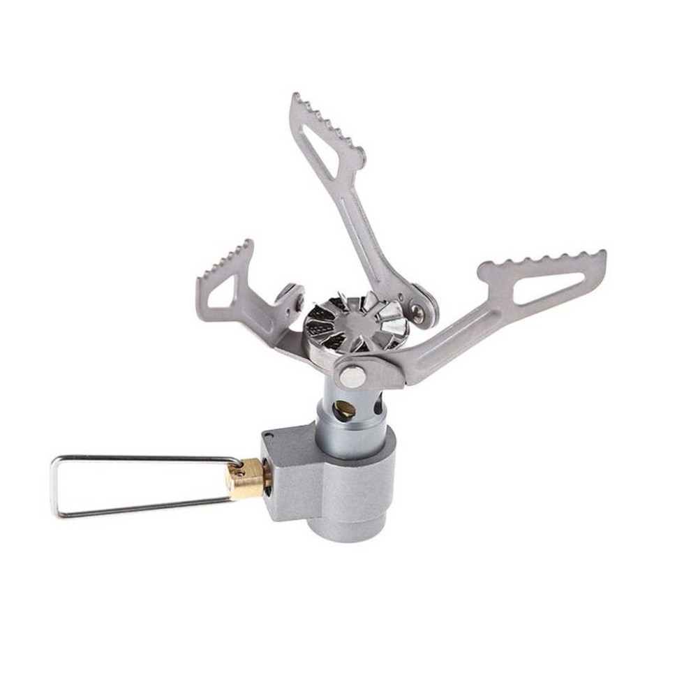 Набор газовая горелка BRS-3000T титановая + газовый баллон Quest 450г резьбовой бутановый Винница - изображение 2