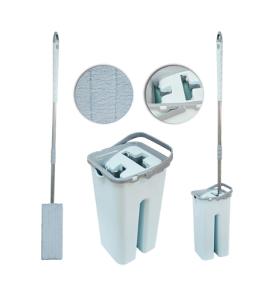 Набір для прибирання відро + швабра + МОП Elegant Flat Mop Виланд Житомир