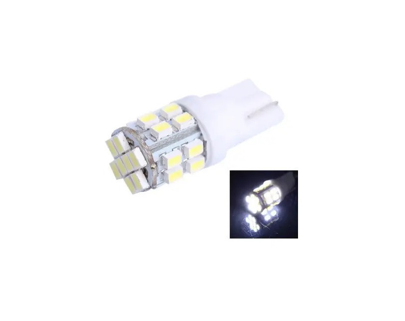 Светодиодная лампа AllLight T10 24 диода SMD 1206 W2,1x9,5d 12V WHITE Харьков - изображение 1