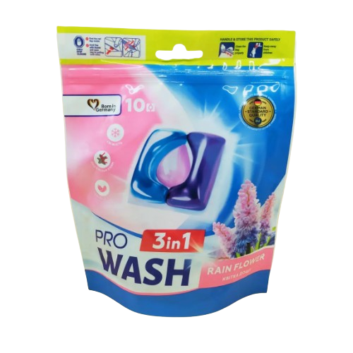 Капсули для прання Квітка дощу 10шт (дой-пак) ProWash 2К Житомир
