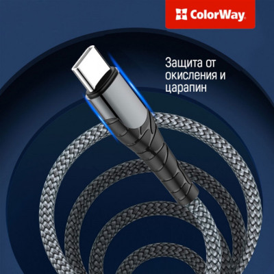 Дата кабель USB-C to Lightning 1.0m ColorWay (CW-CBPDCL033-GR) Винница - изображение 11