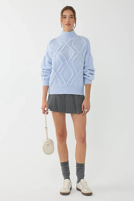 Женский уютный свитер универсального кроя машинная вязка Одесса - изображение 2