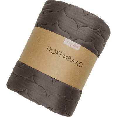 Покривало Home Line стьобане (шоколадний) 210х240 (178207) Вінниця - фото 1