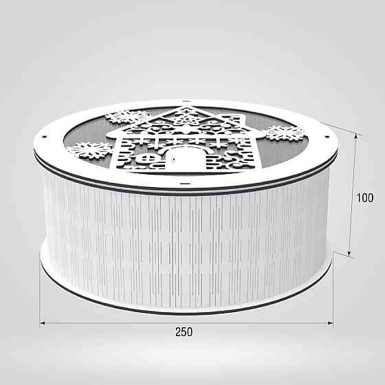 Подарункова коробка EKOSTAR d250 h100 Київ