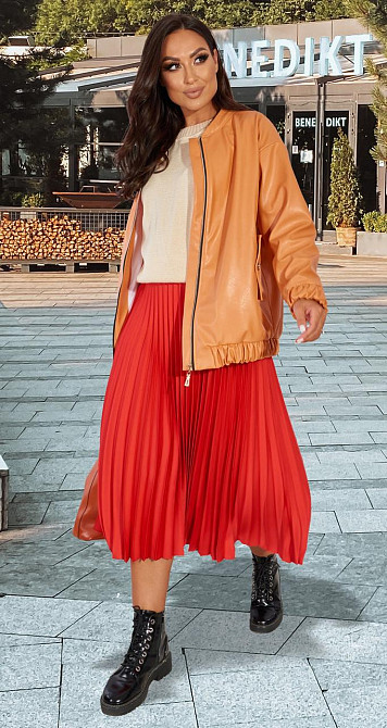 Яркая куртка из эко кожи (52) Киев - изображение 3