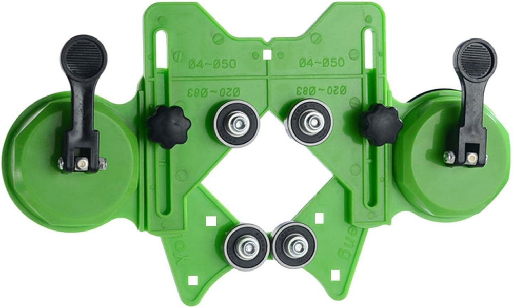 Кондуктор-направляюча для свердління плитки та скла з присосками, універсальний шаблон під алмазні коронки Ø4–Ø83 (124650006) Київ - фото 1