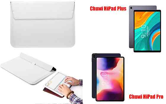 Чохол-конверт VitoCase для Chuwi HiPad Plus, HiPad Pro, з функцією підставки для планшета Білий Київ