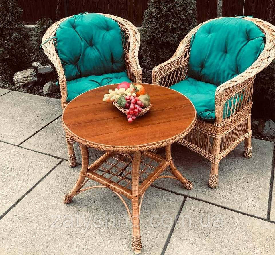 Плетені меблі з лози з гарним столом Київ - фото 5